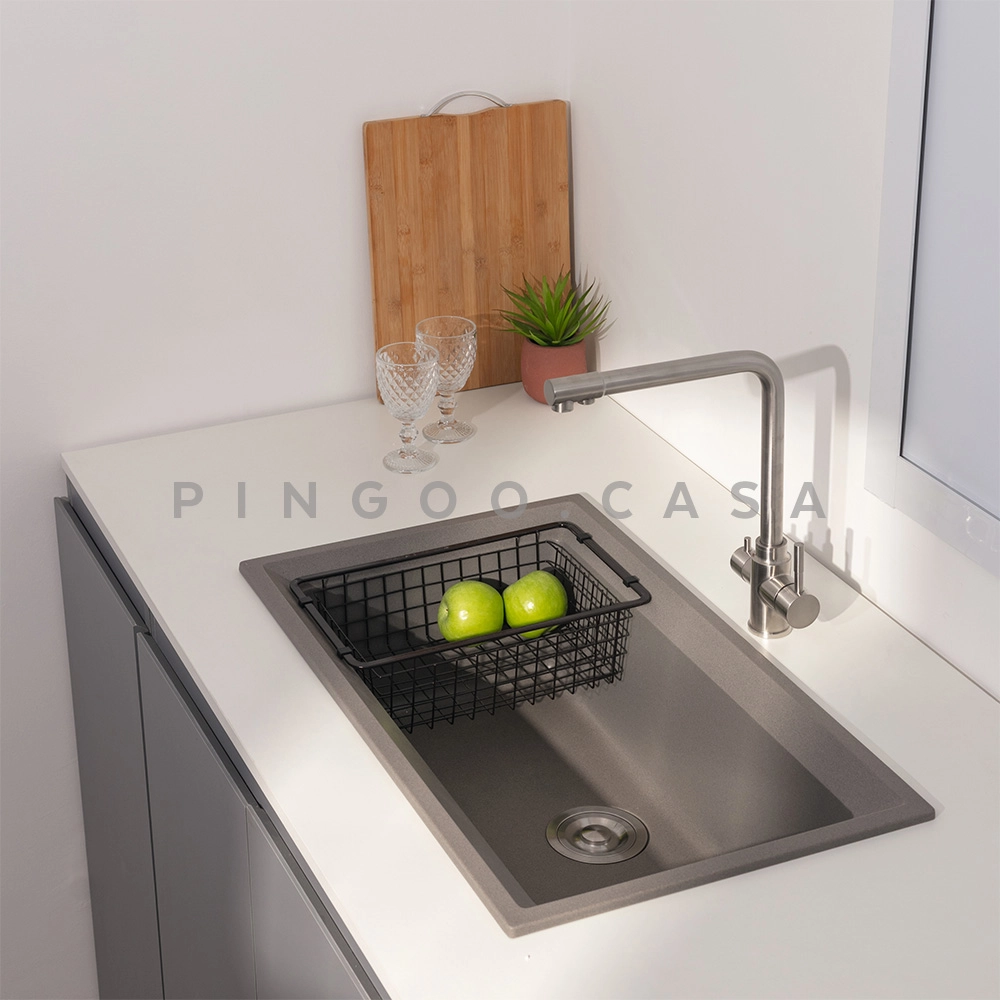 Cuba Para Cozinha Gourmet De Quartzo Com Acessórios Zoró Pingoo.casa - Cinza Cuba Para Cozinha Gourmet De Quartzo Com Acessórios Zoró Pingoo.casa - Cinza