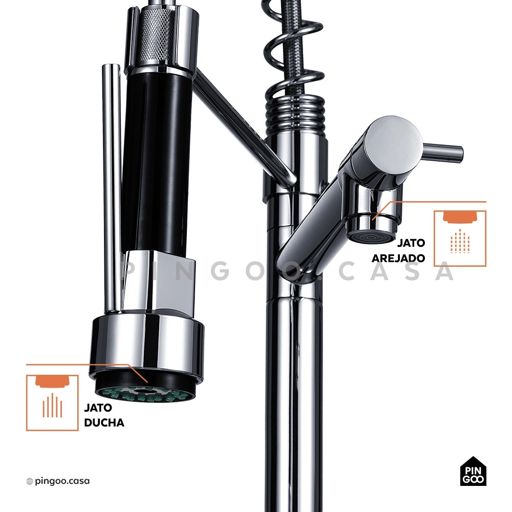 Kit Cuba Dupla Gourmet para Cozinha e Acessórios Aço Inox 78x43cm Tábua de Corte e Torneira Misturador Monocomando Munim