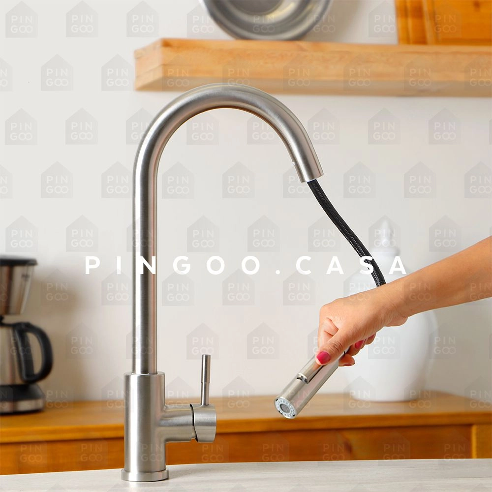 Cuba para Cozinha com Tábua de Corte Awá e Torneira Misturador Monocomando em Aço Inox Iriri - Prata