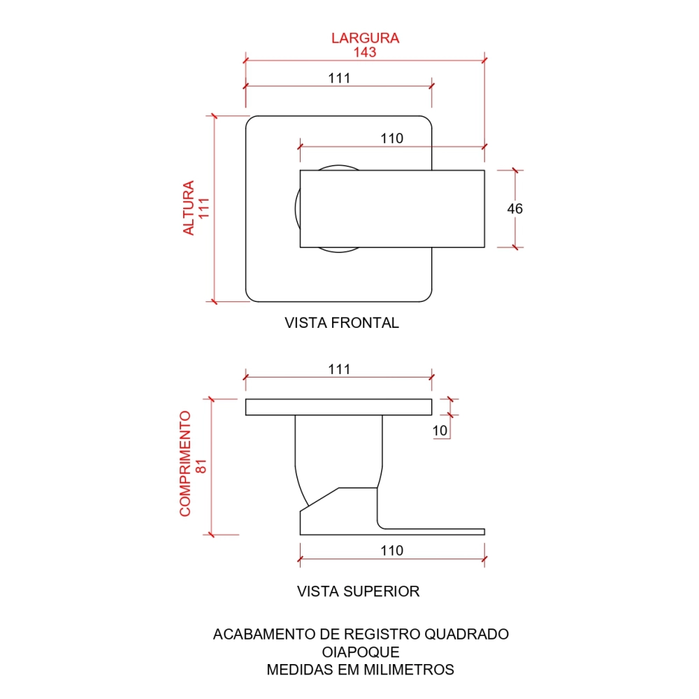 Acabamento de Misturador Monocomando para Banheiro Oiapoque Pingoo.casa - Prata