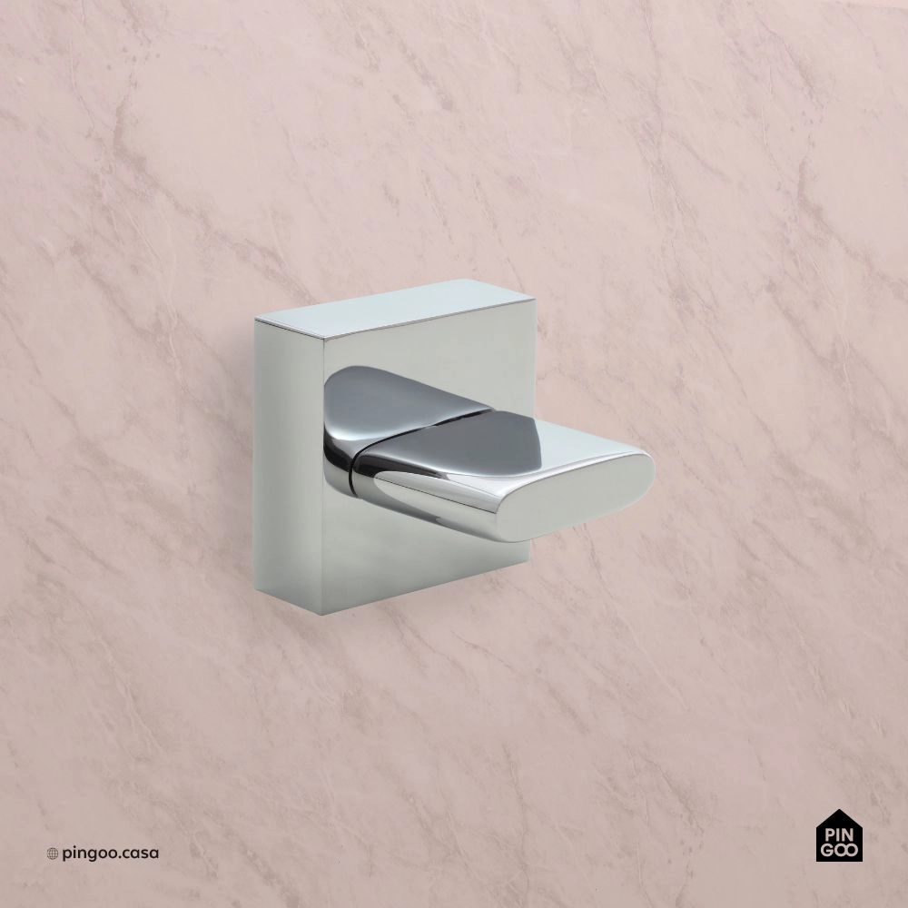 Acabamento de Registro Para Banheiro Quadrado Toropi Prata Acabamento de Registro Para Banheiro Quadrado Toropi Prata