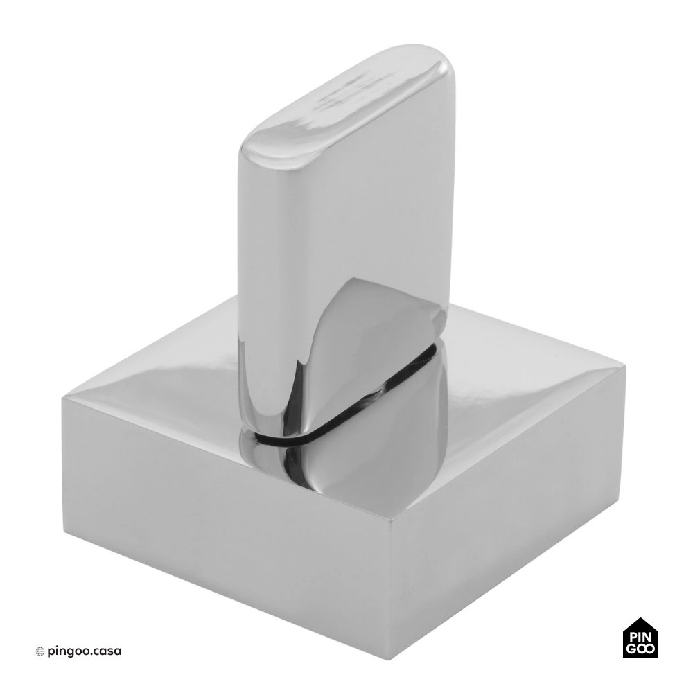 Acabamento de Registro Para Banheiro Quadrado Toropi Prata Acabamento de Registro Para Banheiro Quadrado Toropi Prata