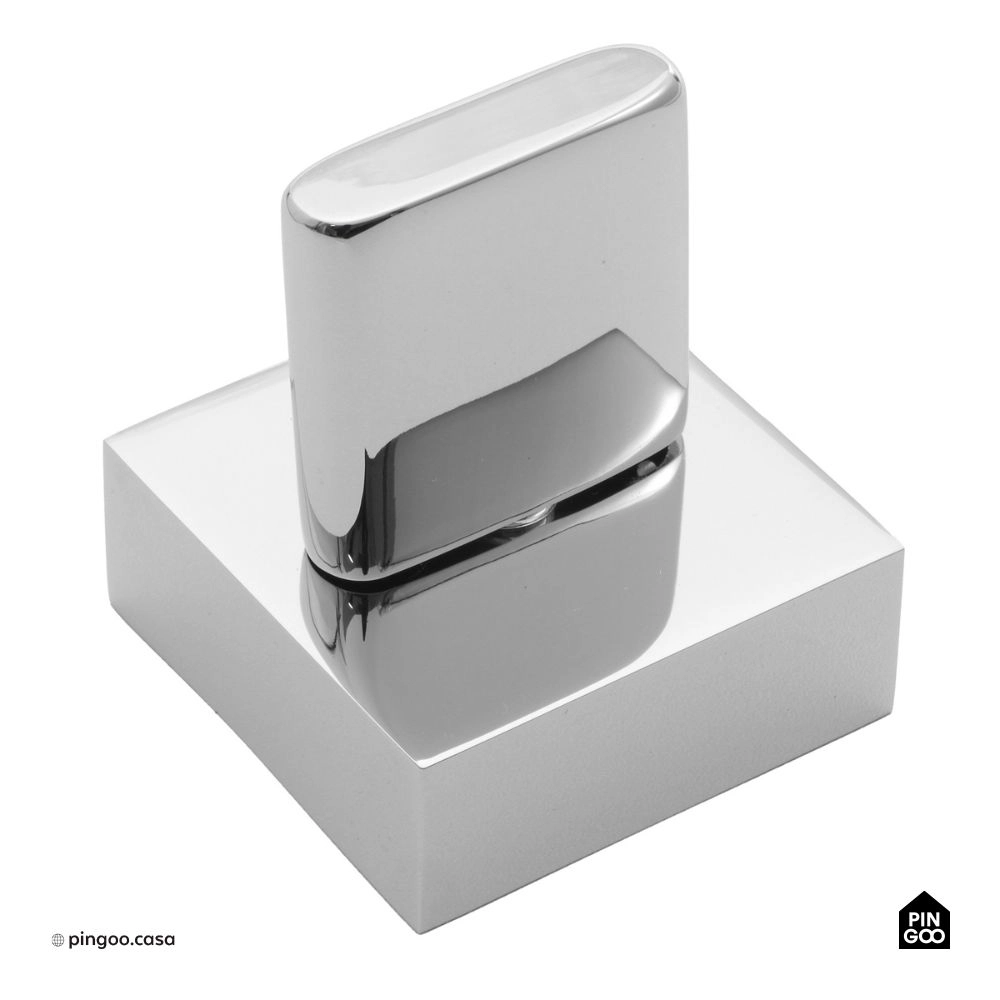 Acabamento de Registro Para Banheiro Quadrado Toropi Prata Acabamento de Registro Para Banheiro Quadrado Toropi Prata