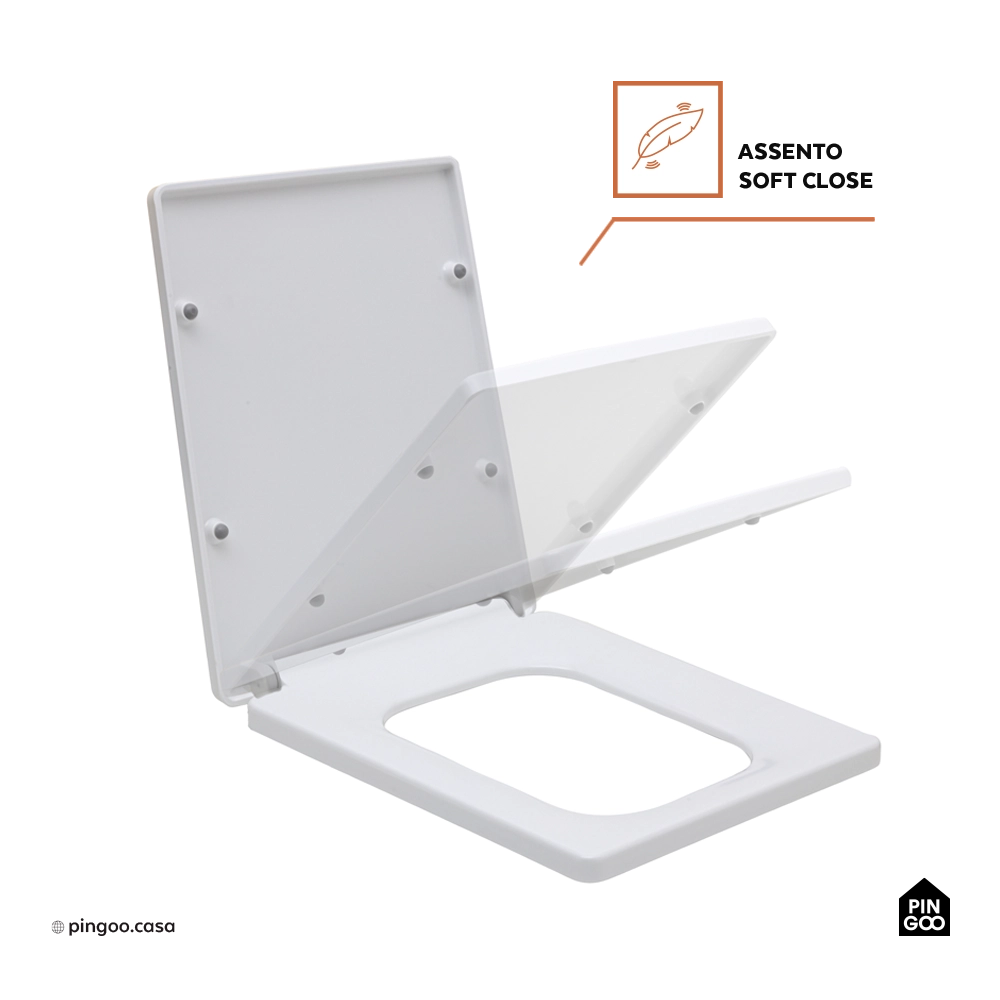 Assento Termofixo com Soft Close para Vaso Sanitário Opala - Branco