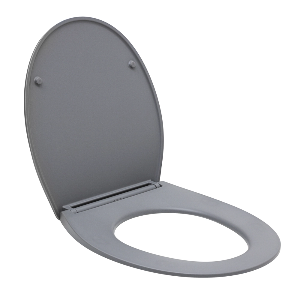 Assento Termofixo com Soft Close para Vaso Sanitário Aquarela - Cinza