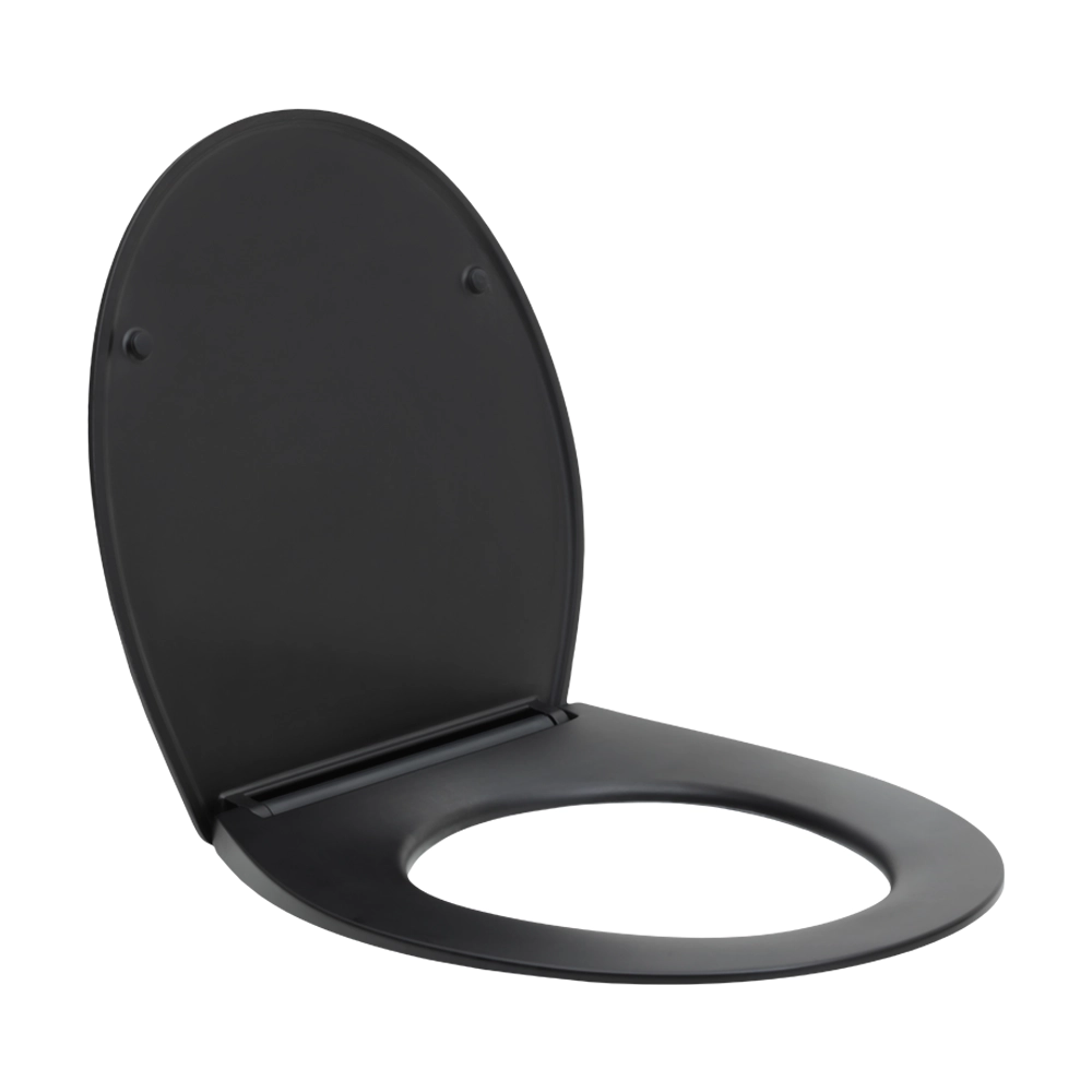 Assento Termofixo com Soft Close para Vaso Sanitário Titanita - Preto
