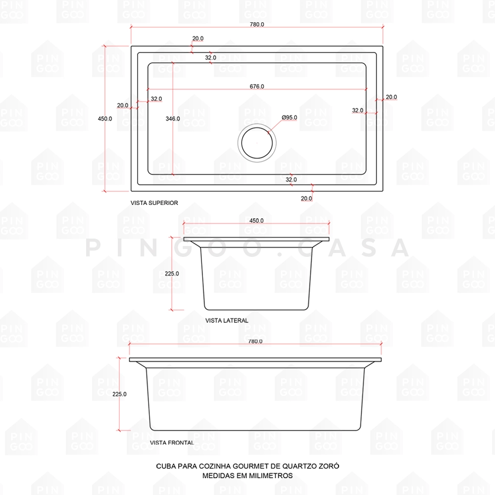 Cuba Para Cozinha Gourmet De Quartzo Com Acessórios Zoró Pingoo.casa - Cinza Cuba Para Cozinha Gourmet De Quartzo Com Acessórios Zoró Pingoo.casa - Cinza