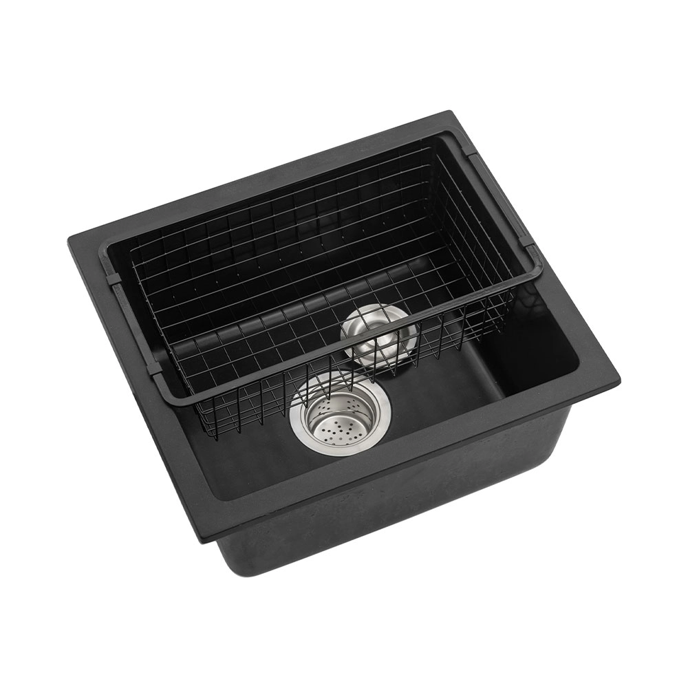 Cuba Gourmet para Cozinha com Acessórios Quartzo 40x44cm Macuxi Pingoo.casa - Preto Cuba Gourmet para Cozinha com Acessórios Quartzo 40x44cm Macuxi Pingoo.casa - Preto