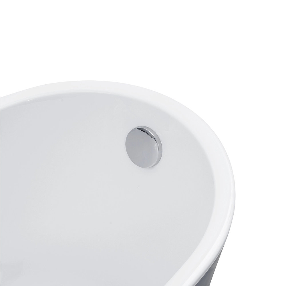 Banheira Freestanding Imersão Acrílico 165 cm Azurita Cinza
