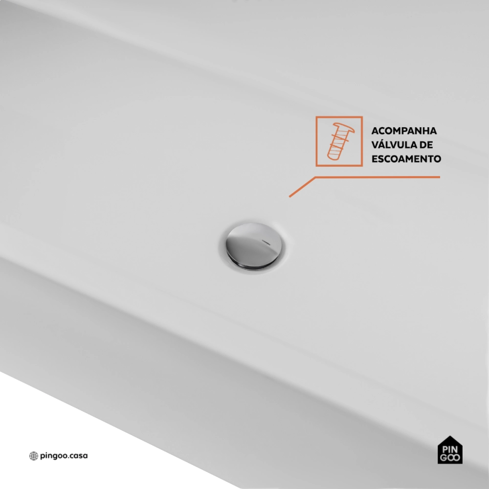 Banheira Freestanding Imersão Ametista Pingoo.casa - Branca