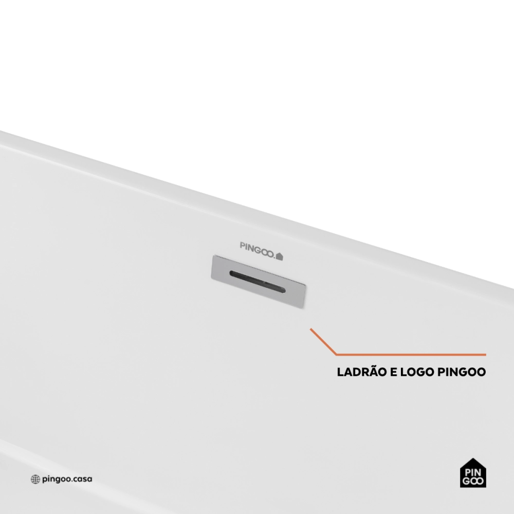 Banheira Freestanding Imersão Ametista Pingoo.casa - Branca