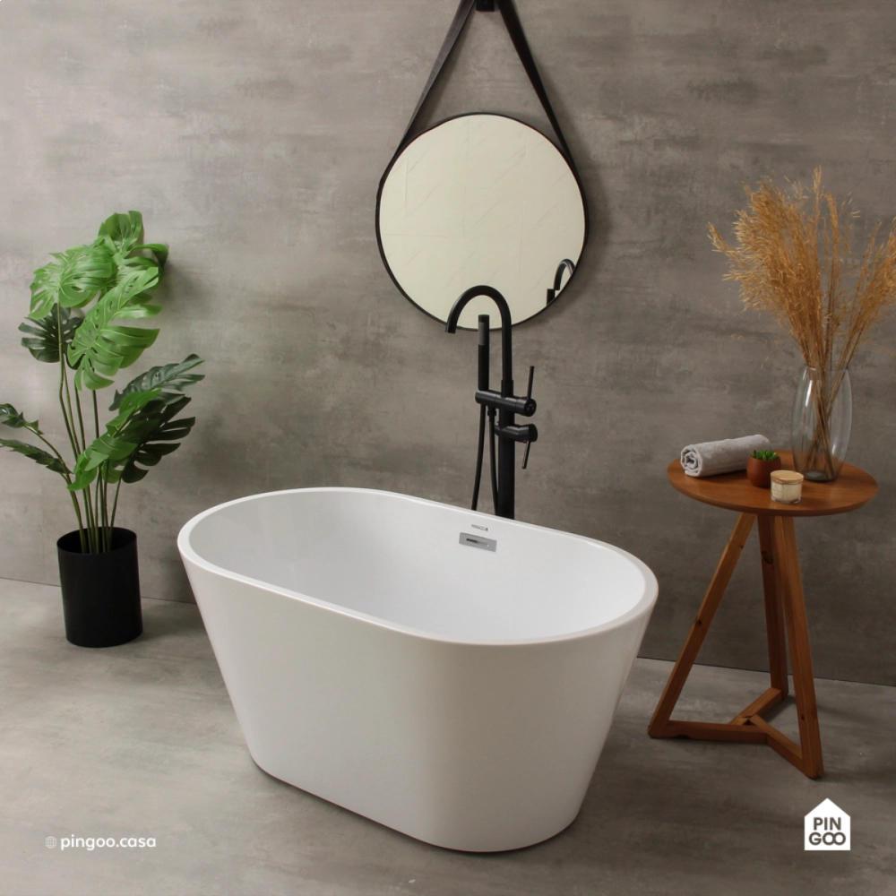 Banheira Freestanding Imersao 148,5 cm Gurupá Pingoo.casa - Branco