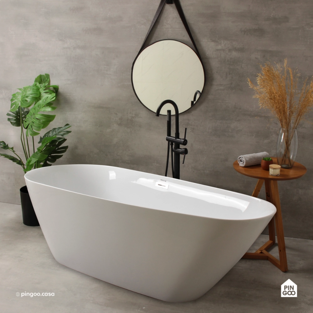 Banheira Freestanding Imersao 170 cm Ipameri Pingoo.casa - Branco