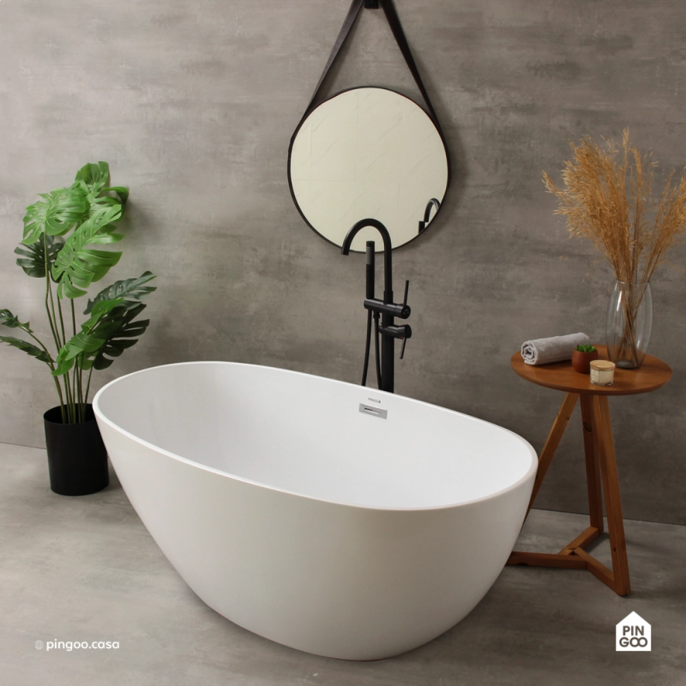 Banheira Freestanding Imersao 150 cm Juqueri Pingoo.casa - Branco