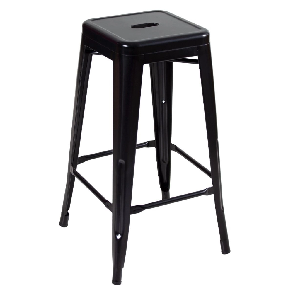 Banqueta alta para bancada Iron Tolix 76 cm - Preto semibrilho Banqueta alta para bancada Iron Tolix 76 cm - Preto semibrilho
