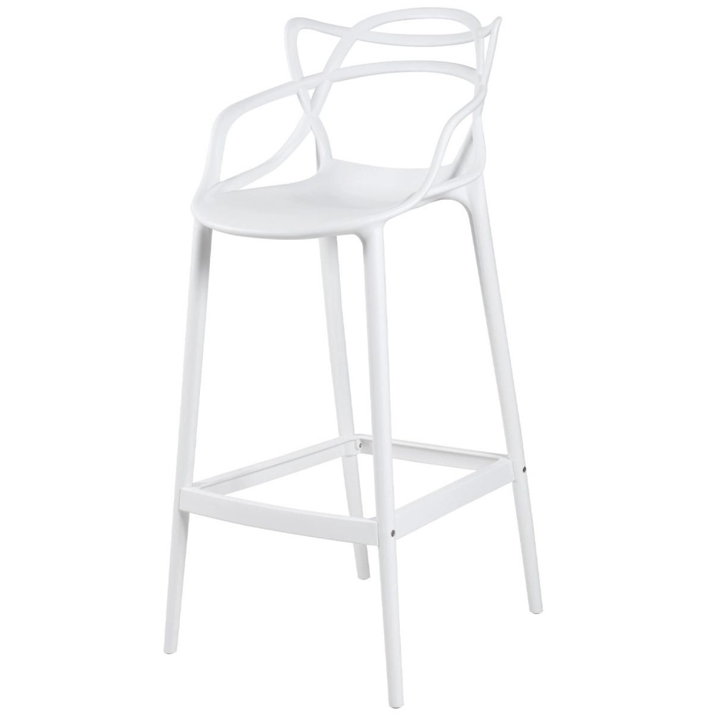 Banqueta alta para bancada Master Allegra em Polipropileno 78 cm - Branco