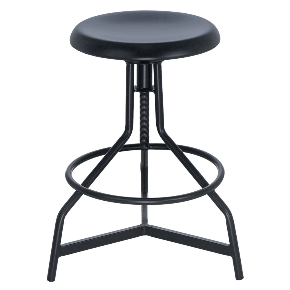 Banqueta alta para cozinha industrial York com banco giratório - Preto Banqueta alta para cozinha industrial York com banco giratório - Preto