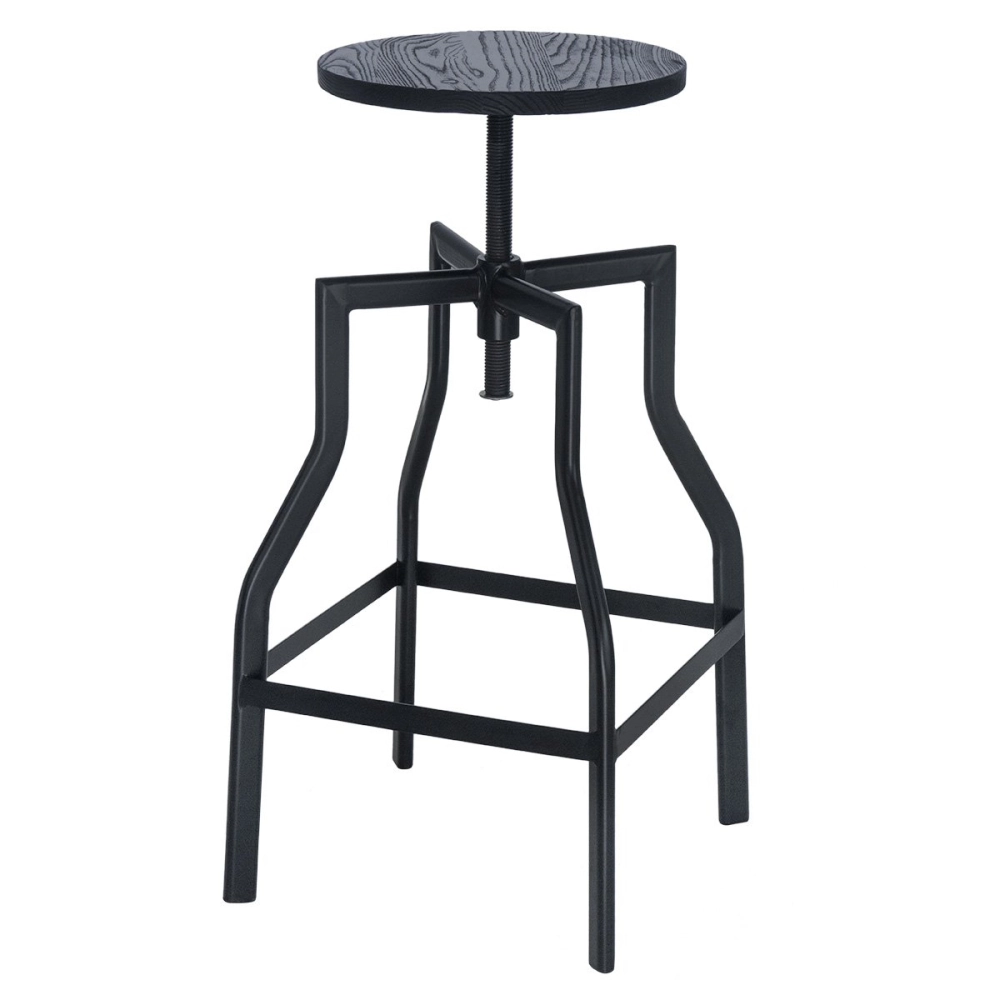 Banqueta giratória industrial Turner - Preto