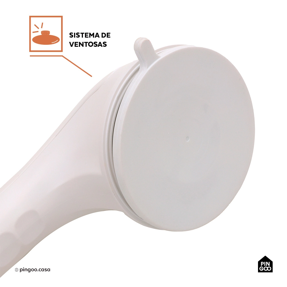 Barra de Apoio e Segurança com Ventosa 42 cm Jaru Pingoo.casa - Branco