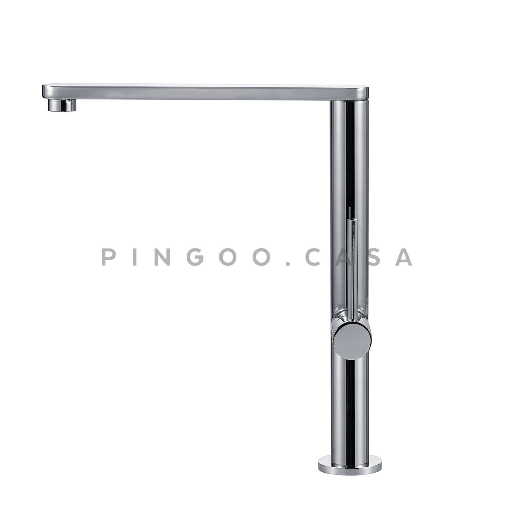 Torneira Para Cozinha Gourmet Misturador Monocomando Aço Inox 304 Miranda Pingoo.casa - Prata Cromado