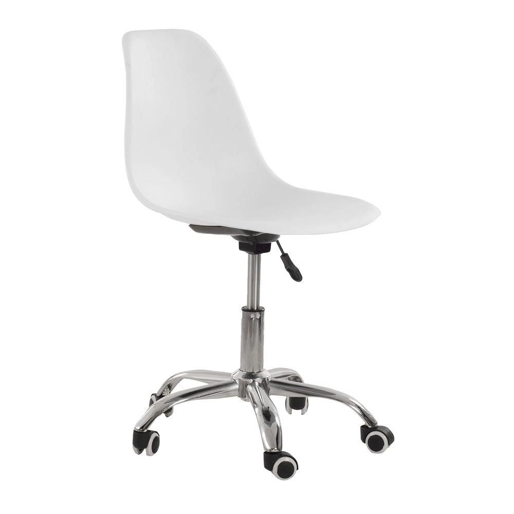Cadeira com rodízios Eames Office escritório - Branco Cadeira com rodízios Eames Office escritório - Branco