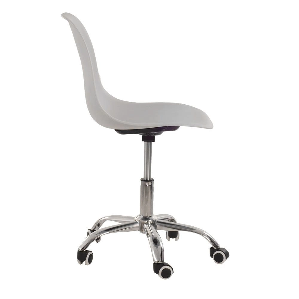 Cadeira com rodízios Eames Office escritório - Cinza claro Cadeira com rodízios Eames Office escritório - Cinza claro