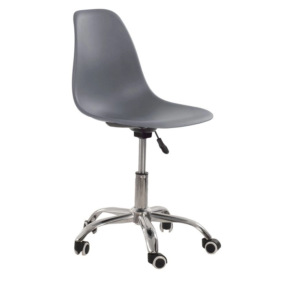 Cadeira com rodízios Eames Office escritório - Cinza escuro Cadeira com rodízios Eames Office escritório - Cinza escuro