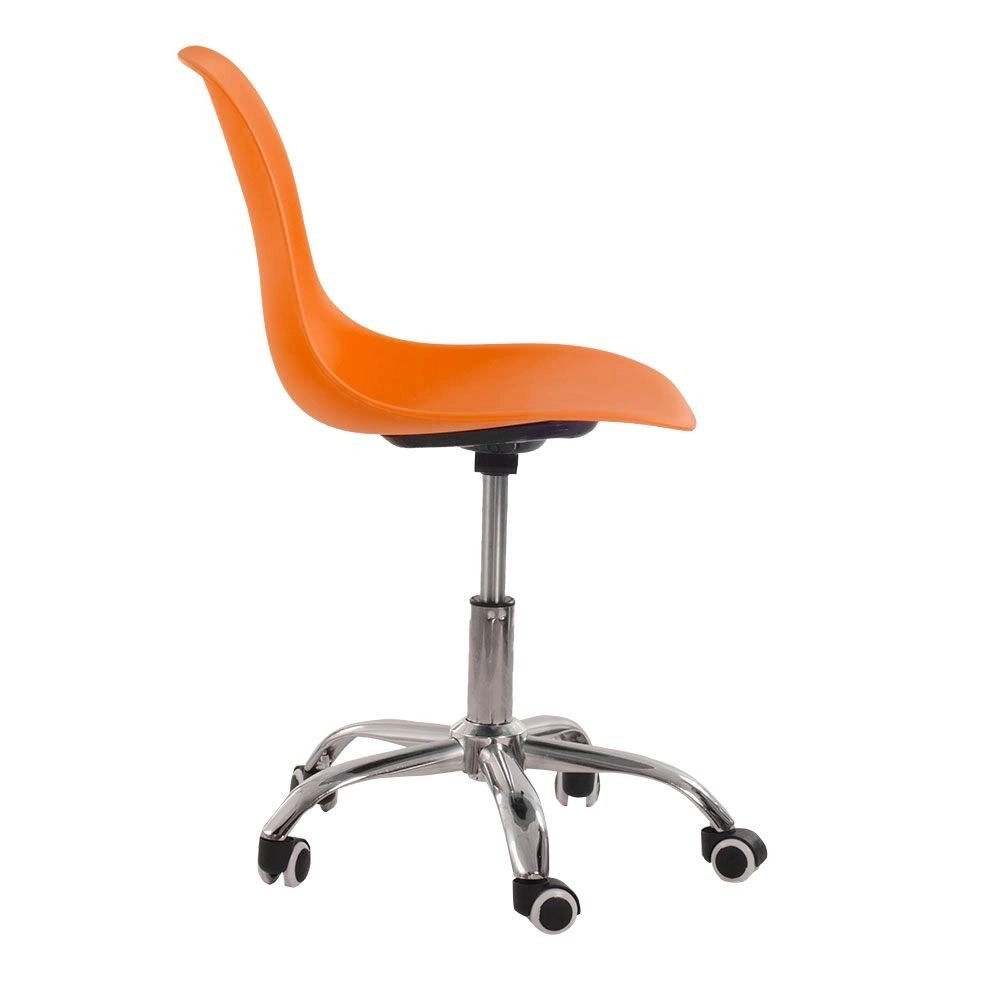 Cadeira com rodízios Eames Office escritório - Laranja Cadeira com rodízios Eames Office escritório - Laranja