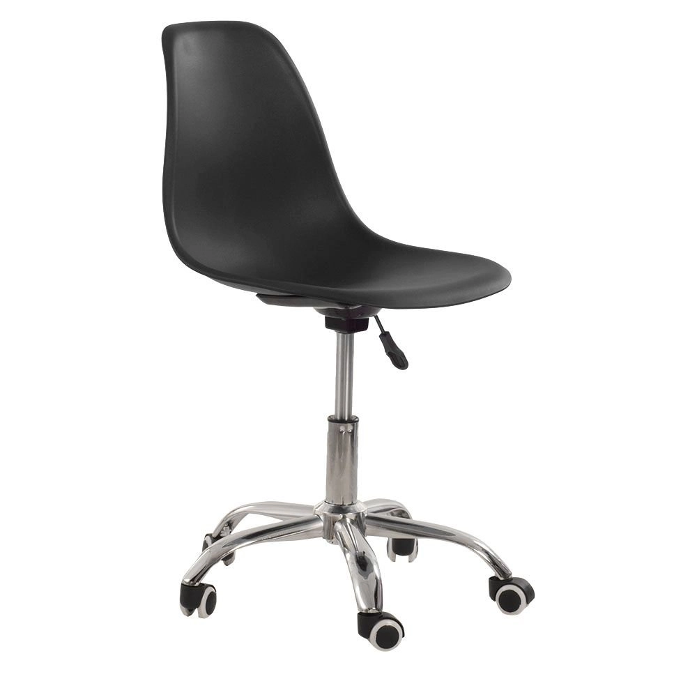 Cadeira com rodízios Eames Office escritório - Preto Cadeira com rodízios Eames Office escritório - Preto