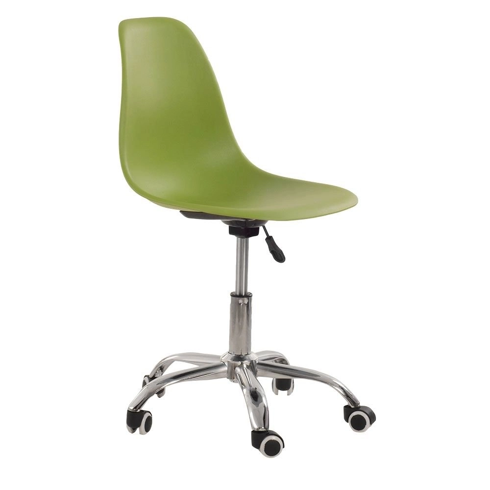 Cadeira com rodízios Eames Office escritório - Verde claro Cadeira com rodízios Eames Office escritório - Verde claro