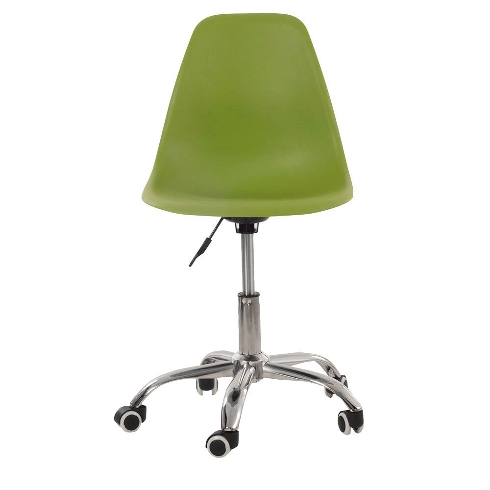 Cadeira com rodízios Eames Office escritório - Verde claro Cadeira com rodízios Eames Office escritório - Verde claro