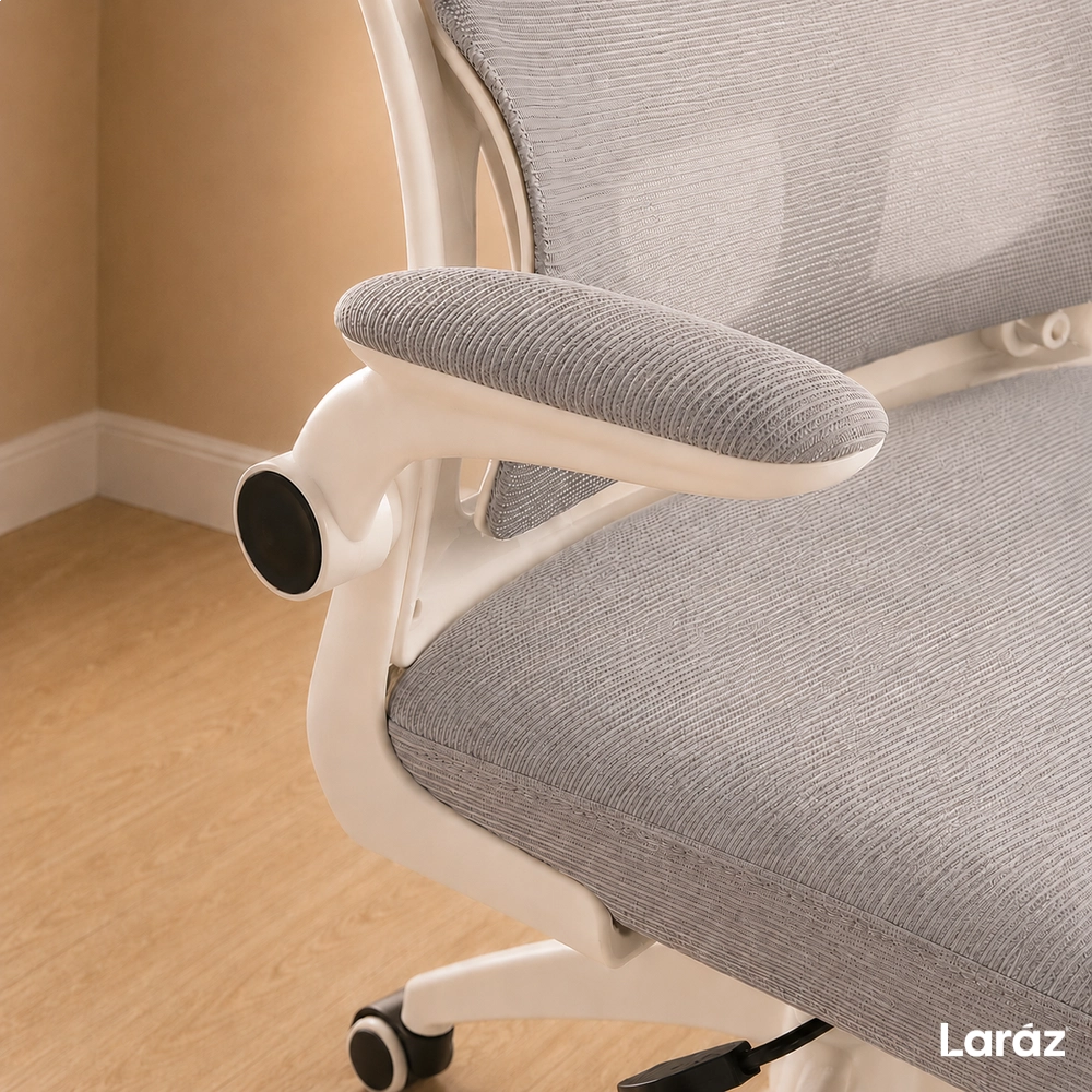 Cadeira de Escritório Presidente Genebra Mesh Ergonômica - Branco