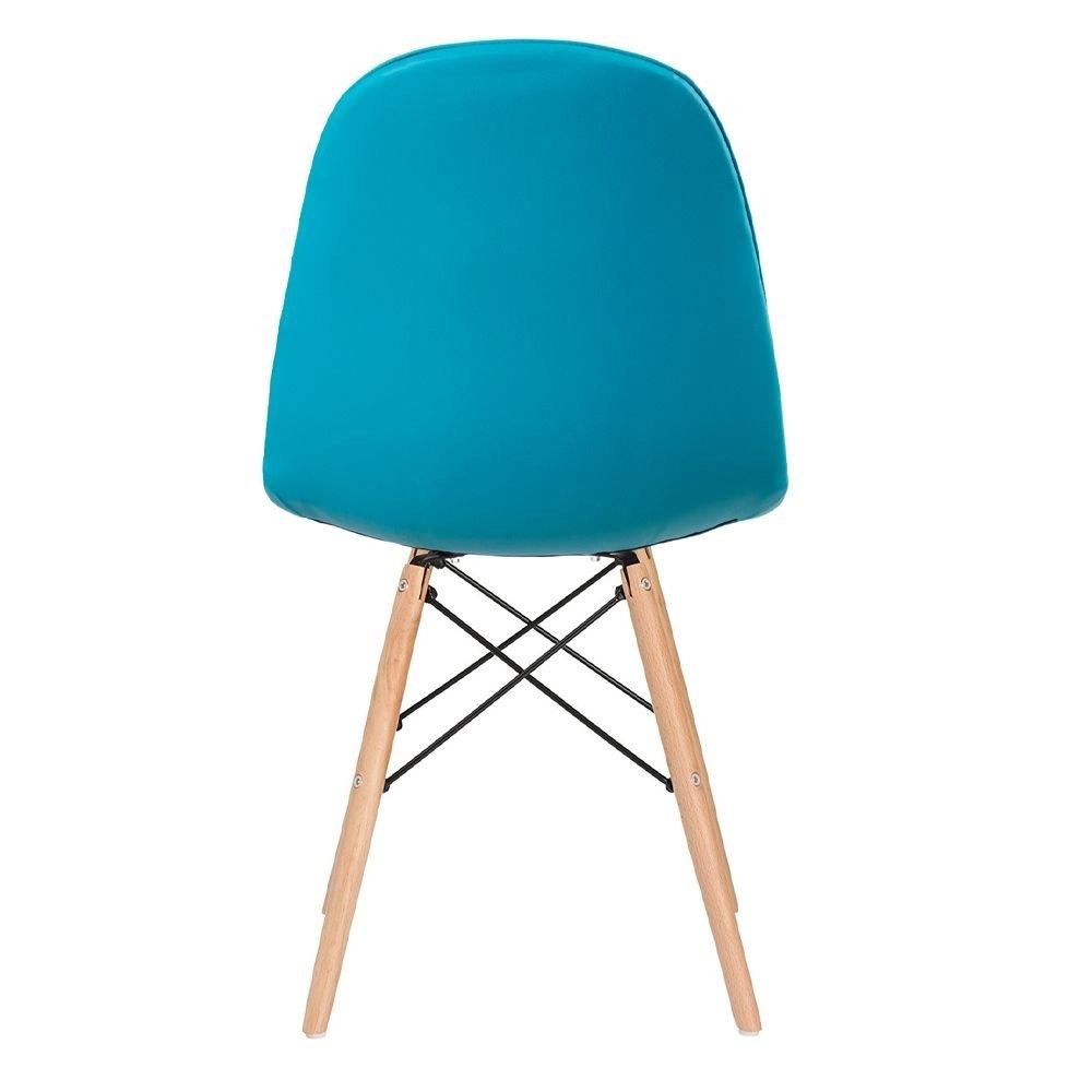 Cadeira de jantar Charles Eames Eiffel Botonê Estofada - Tiffany