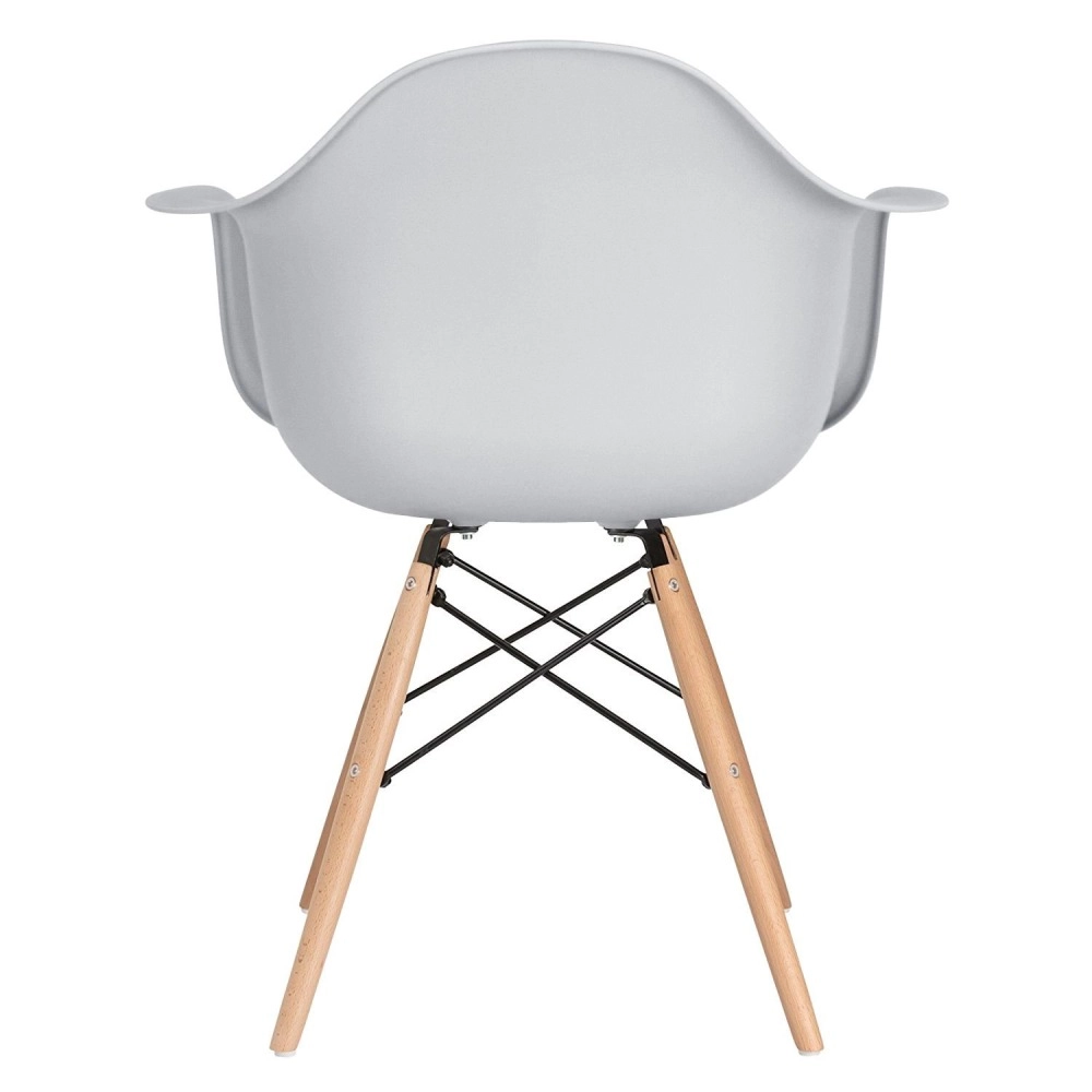 Cadeira de jantar Charles Eames Eiffel DAW em Polipropileno - Cinza claro Cadeira de jantar Charles Eames Eiffel DAW em Polipropileno - Cinza claro