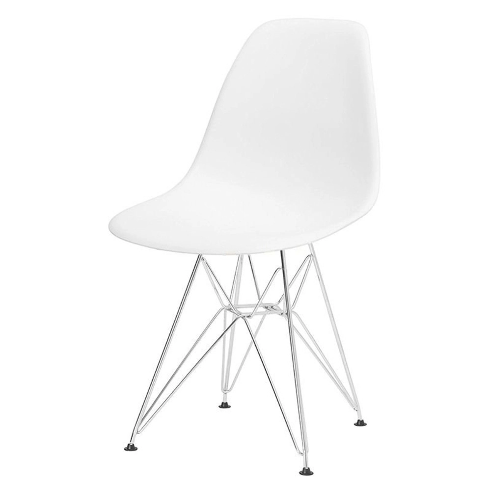 Cadeira de jantar Charles Eames Eiffel DKR em Polipropileno - Branco Cadeira de jantar Charles Eames Eiffel DKR em Polipropileno - Branco