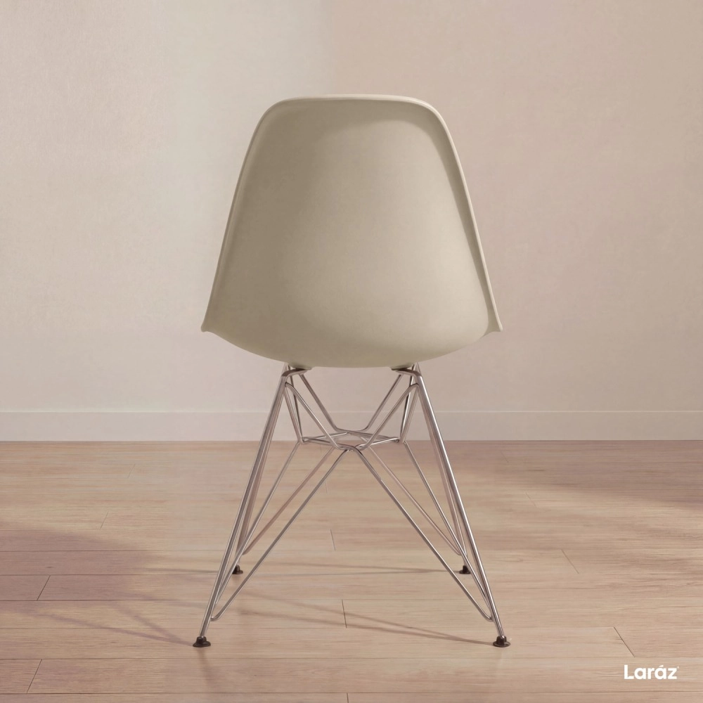 Cadeira de jantar Charles Eames Eiffel DKR em Polipropileno - Nude Cadeira de jantar Charles Eames Eiffel DKR em Polipropileno - Nude