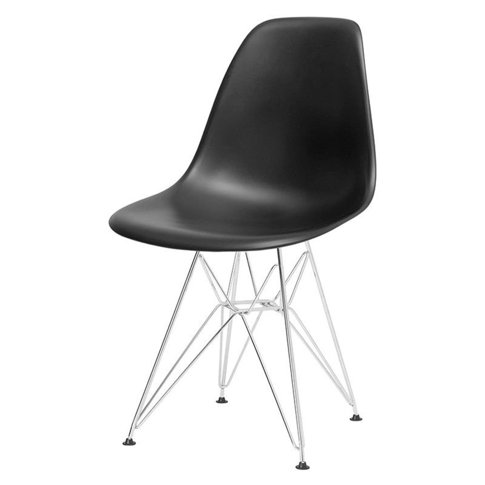 Cadeira de jantar Charles Eames Eiffel DKR em Polipropileno - Preto Cadeira de jantar Charles Eames Eiffel DKR em Polipropileno - Preto