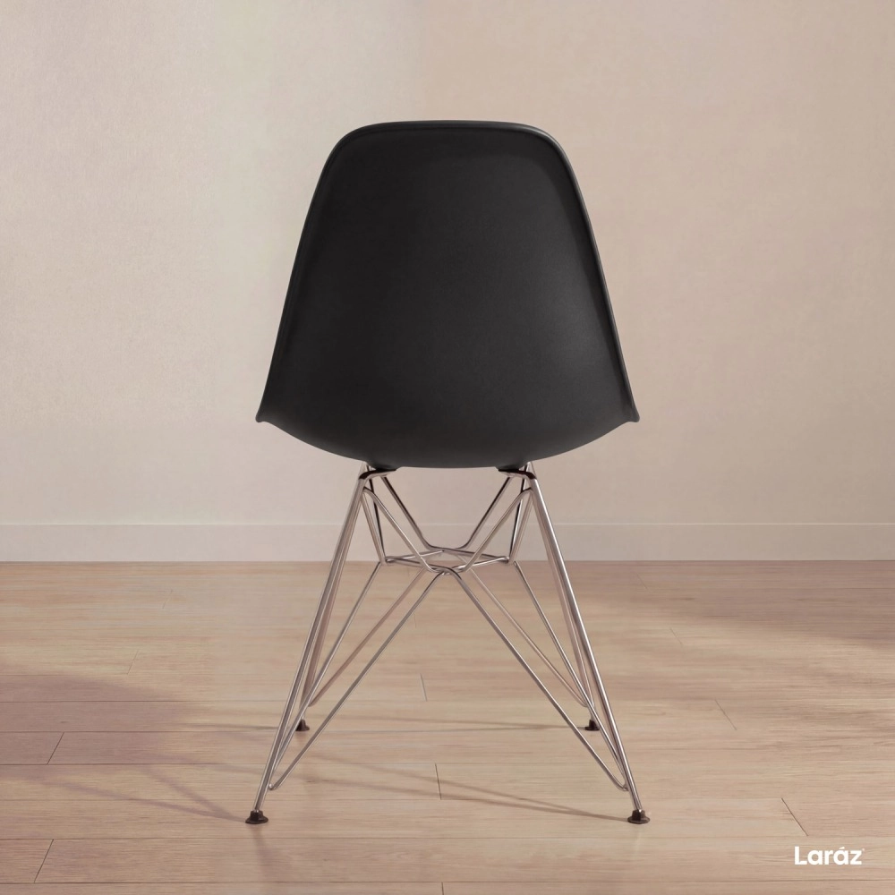Cadeira de jantar Charles Eames Eiffel DKR em Polipropileno - Preto Cadeira de jantar Charles Eames Eiffel DKR em Polipropileno - Preto