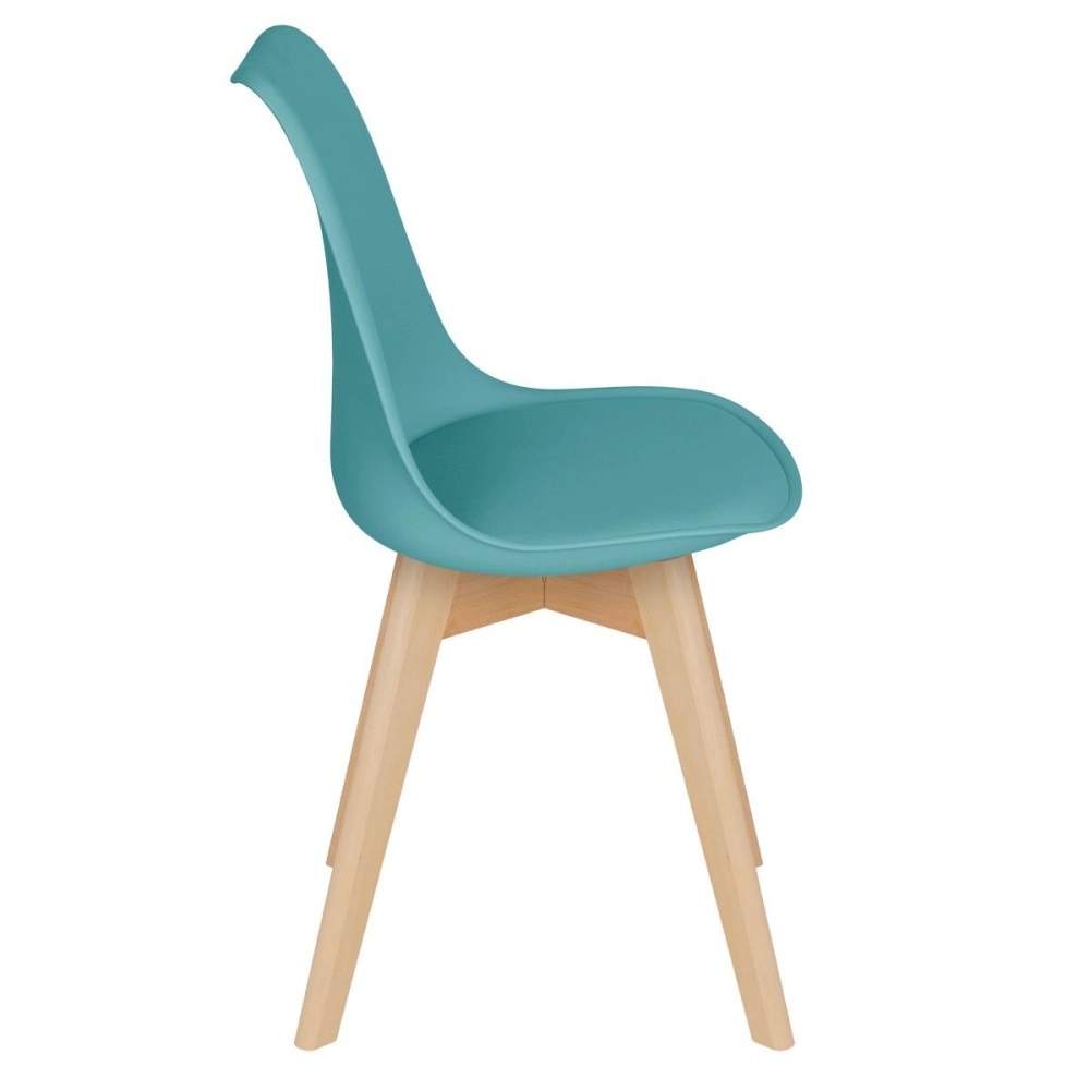 Cadeira de jantar Leda com assento estofado e design moderno - Tiffany Cadeira de jantar Leda com assento estofado e design moderno - Tiffany