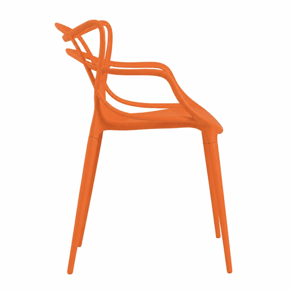 Cadeira de jantar Masters Allegra com pés desmontáveis - Laranja Cadeira de jantar Masters Allegra com pés desmontáveis - Laranja