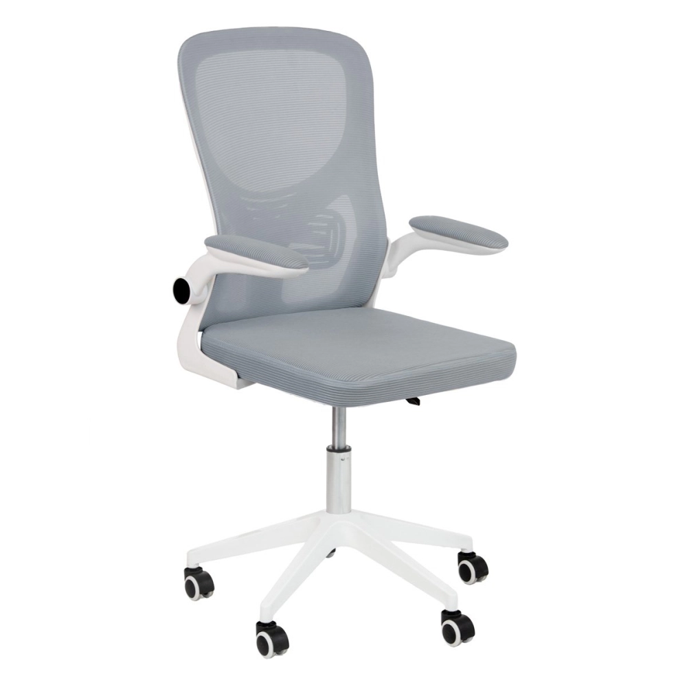 Cadeira escritório rodizio office Bytes - Cinza claro