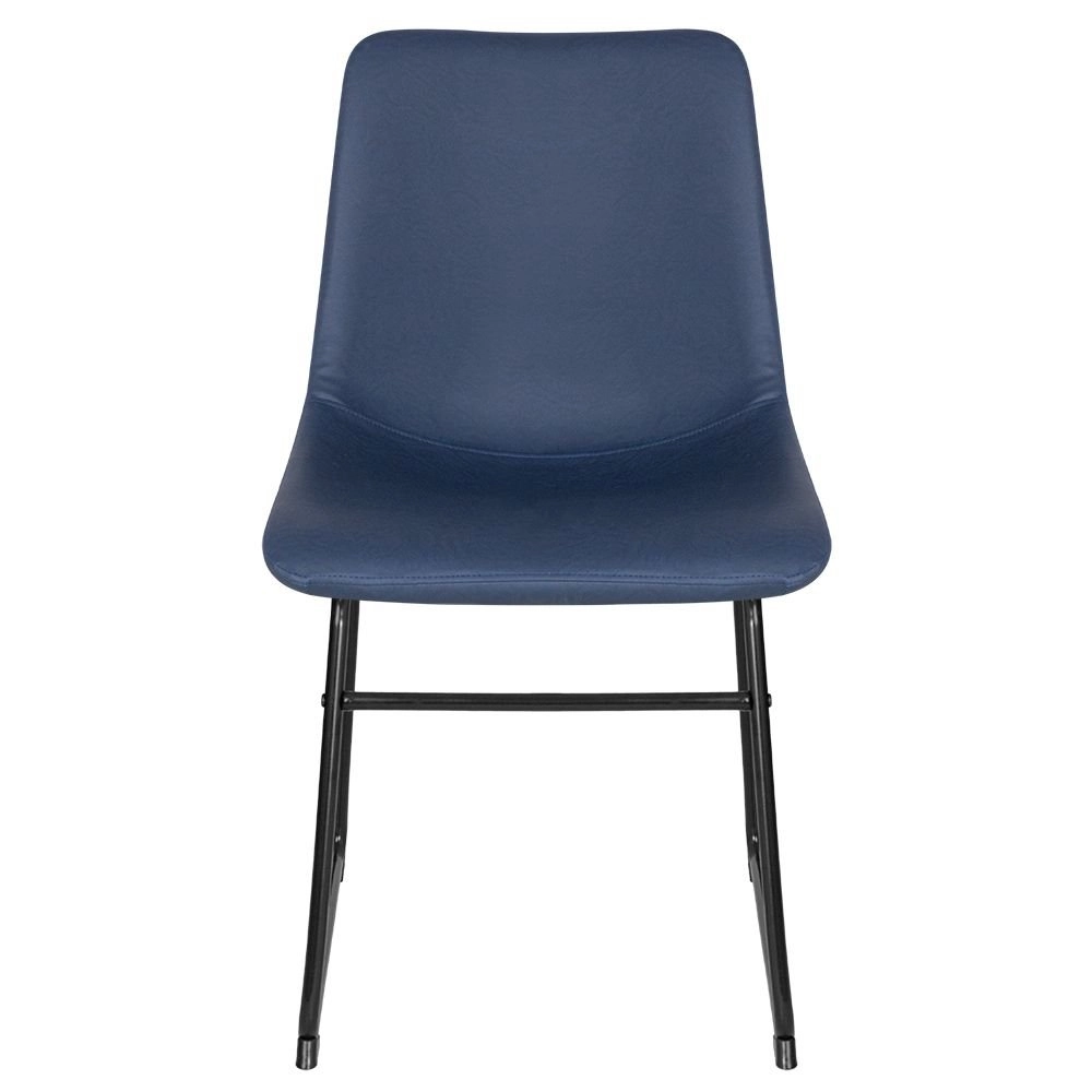 Cadeira estofada com Design Industrial Vintage Brusque - Azul pétroleo Cadeira estofada com Design Industrial Vintage Brusque - Azul pétroleo