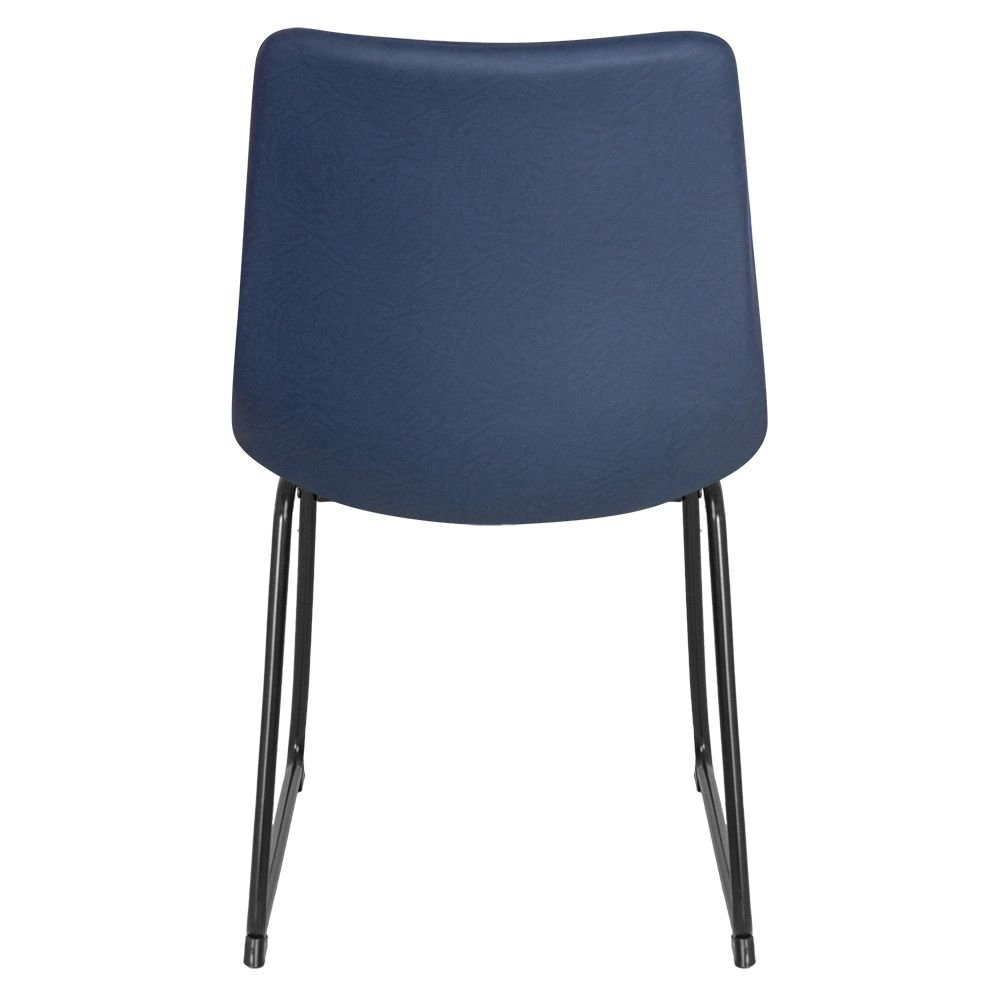 Cadeira estofada com Design Industrial Vintage Brusque - Azul pétroleo Cadeira estofada com Design Industrial Vintage Brusque - Azul pétroleo