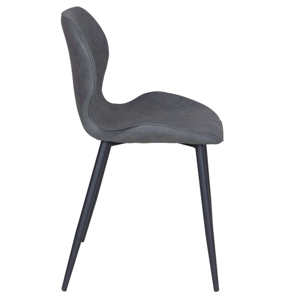 Cadeira estofada Slim de jantar e cozinha - Cinza Cadeira estofada Slim de jantar e cozinha - Cinza