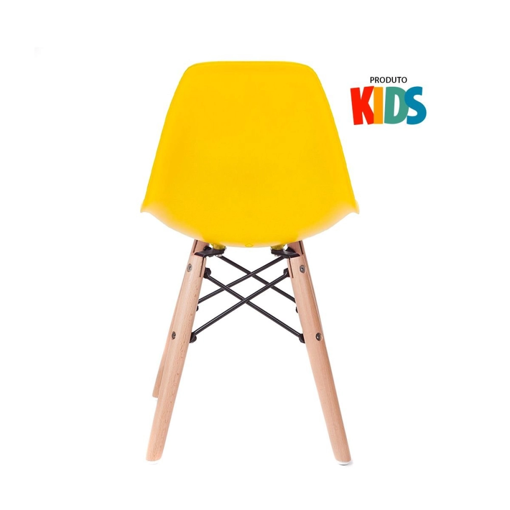 Cadeira infantil Eames Eiffel Junior cadeirinha kids Amarelo Cadeira infantil Eames Eiffel Junior cadeirinha kids Amarelo