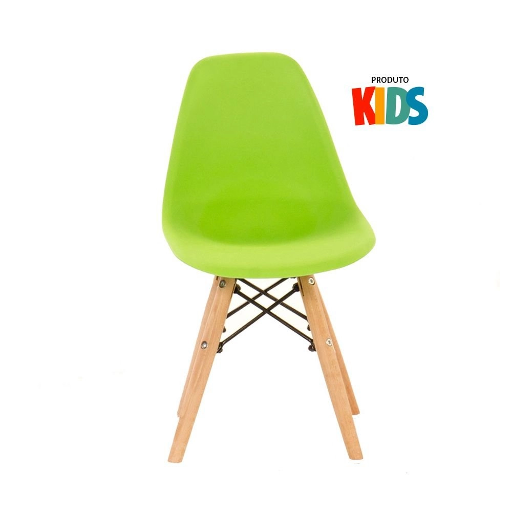 Cadeira infantil Eames Eiffel Junior Verde limão Cadeira infantil Eames Eiffel Junior Verde limão