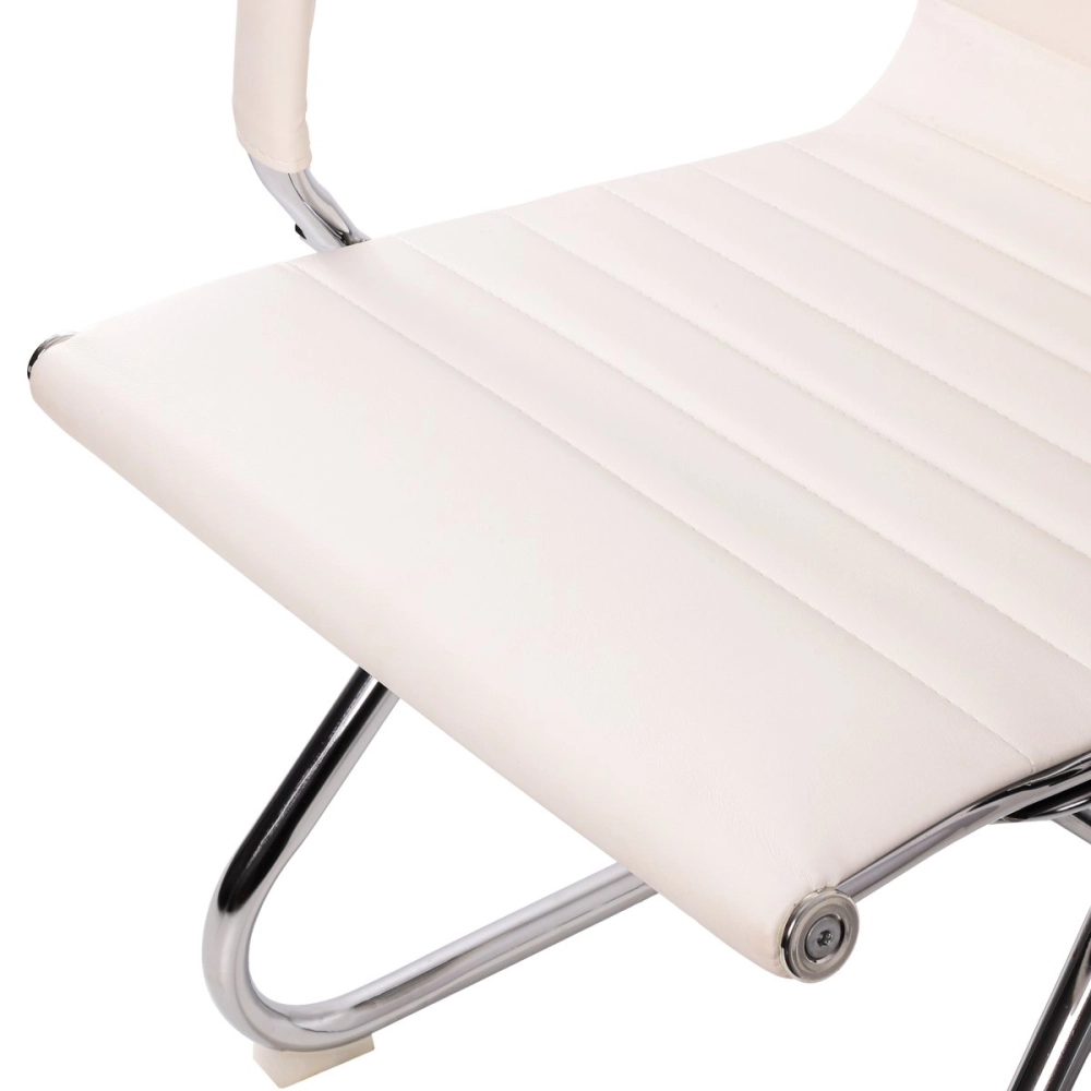 Cadeira para Escritório Esteirinha com Base Fixa - Branco Cadeira para Escritório Esteirinha com Base Fixa - Branco