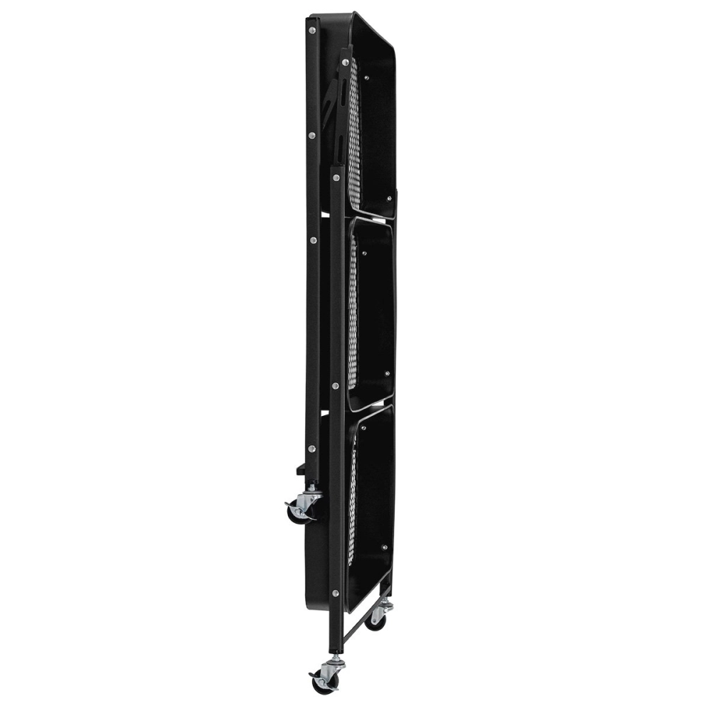 Carrinho organizador Hong Kong de 3 prateleiras para cozinha com rodízios - Preto Carrinho organizador Hong Kong de 3 prateleiras para cozinha com rodízios - Preto