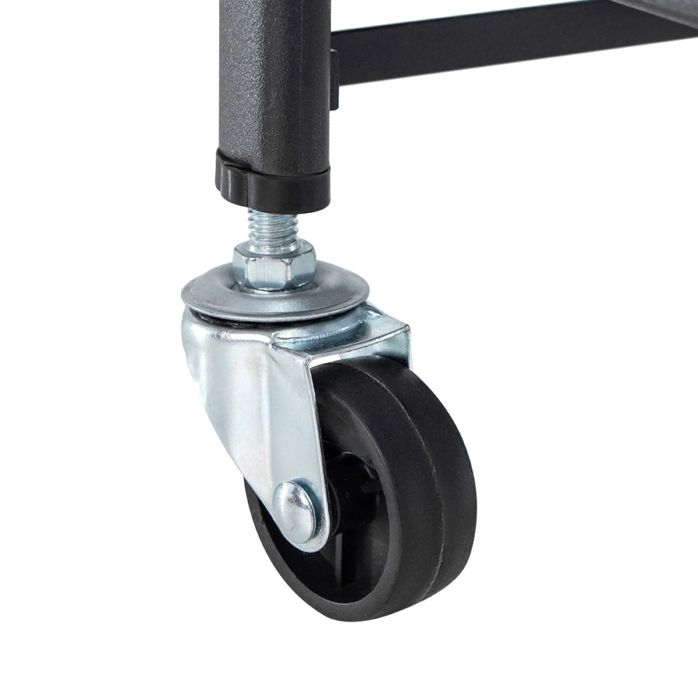 Carrinho organizador Hong Kong de 3 prateleiras para cozinha com rodízios - Preto Carrinho organizador Hong Kong de 3 prateleiras para cozinha com rodízios - Preto