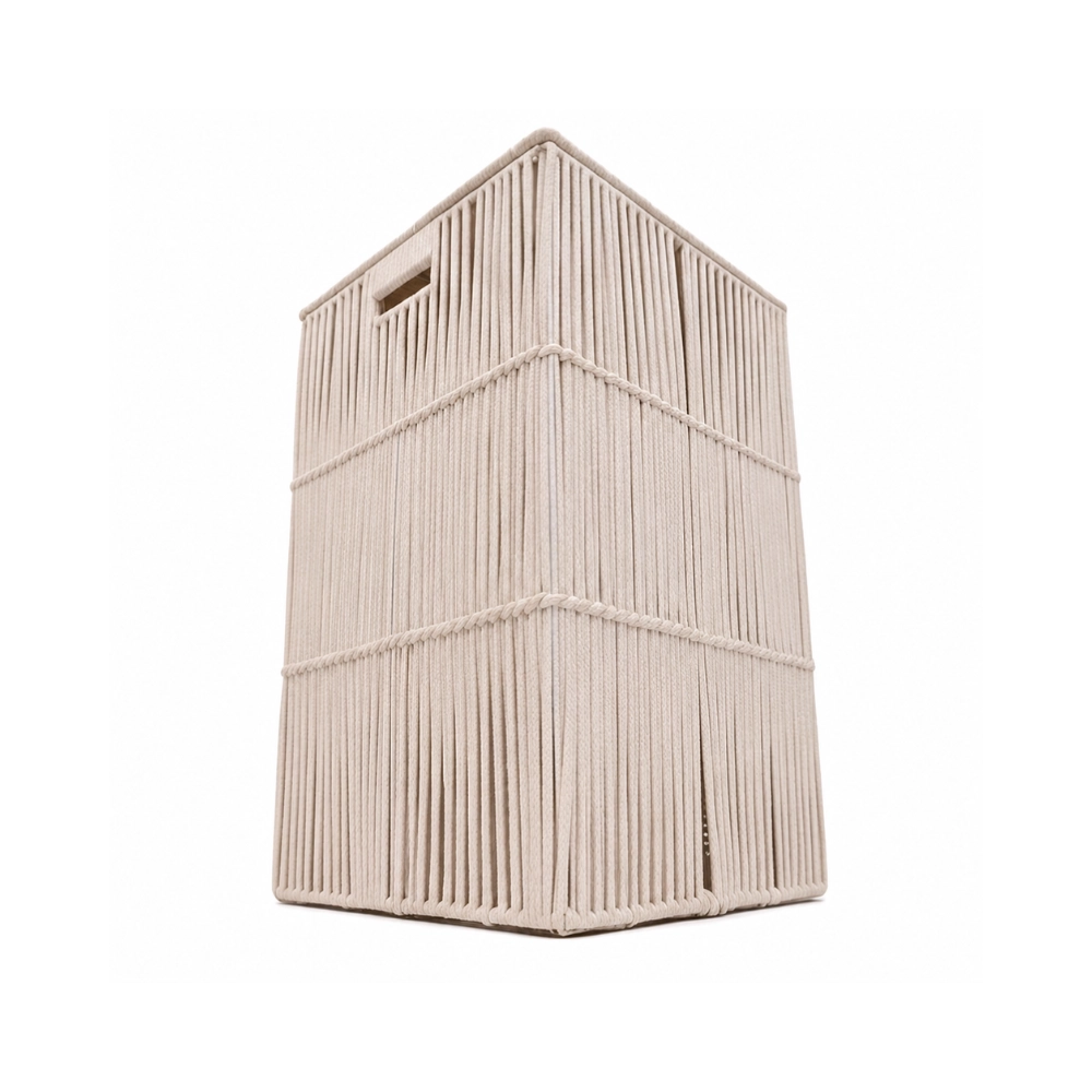 Cesto de Roupa Ecocotton Branco - Mimo Style